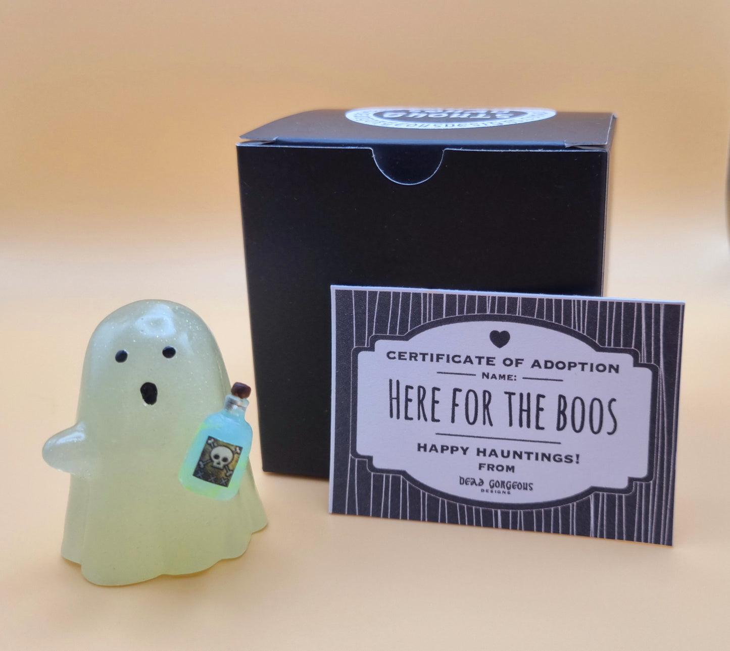 "Here For the BOOS" Squad Ghoul Ghost Figurine