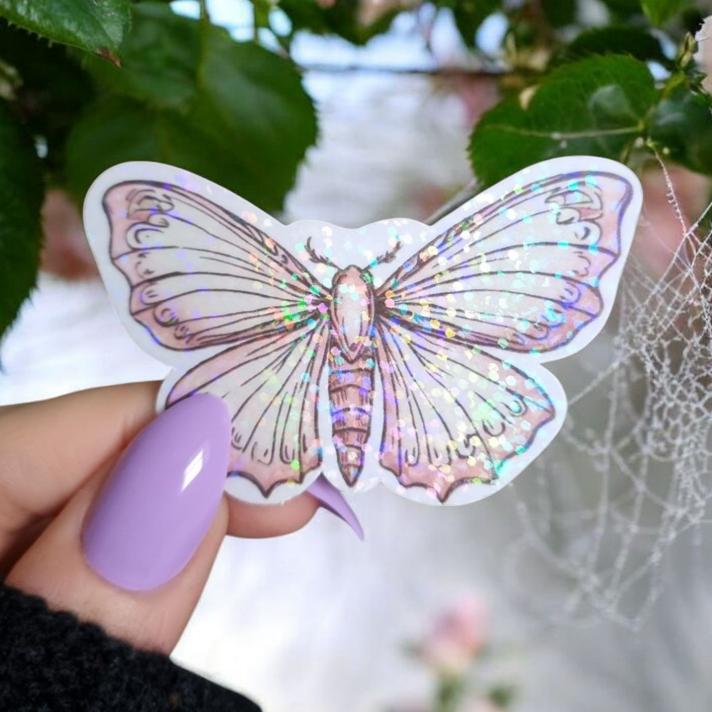 Pastel Pink Butterfly Sticker