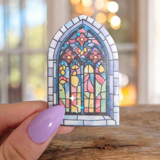 Colourful Cathedral Window Sticker